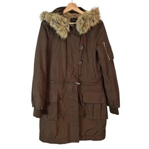 BCBG Max Azria Mahogany Convertible Coat Women’s Size Small 3-in-1‎ Style